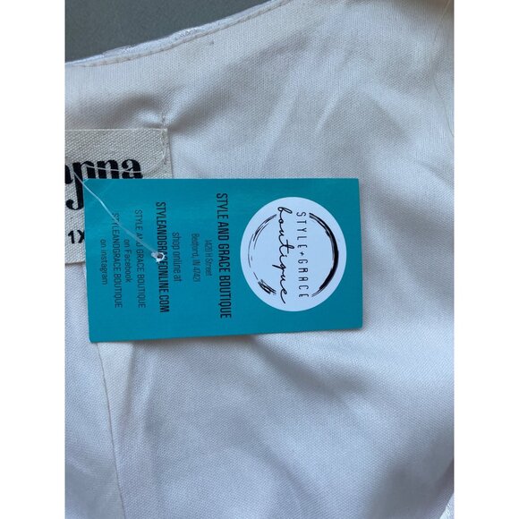 Savanna Jane Cheetah Wrap Dress Plus Size 1X V Neck Champagne Animal Print NEW - Picture 4 of 8